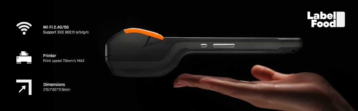 LabelFood Printer SV2 — compact all-in-one design with wireless connectivity and built-in printer